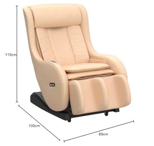 WELCON Massagesessel EASYRELAXX BEIGE - 3D Massagestuhl mit Neigungsverstellung elektrisch, Automatikprogramme Knetmassage Klopfmassage Rollenmassage Airbagmassage Sessel Massagestuhl