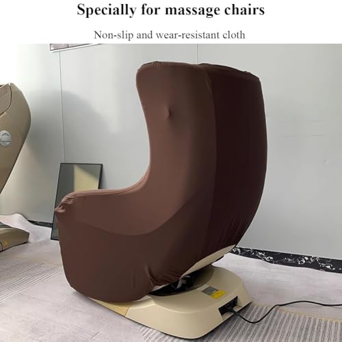 MJMLUCK Bezug für Ganzkörpermassagestühle, Bezug für Massagestühle aus Stretchgewebe, Bezug für Massagestühle zu Hause, geeignet für alle Arten von Massagestühlen, Rot (Grau)