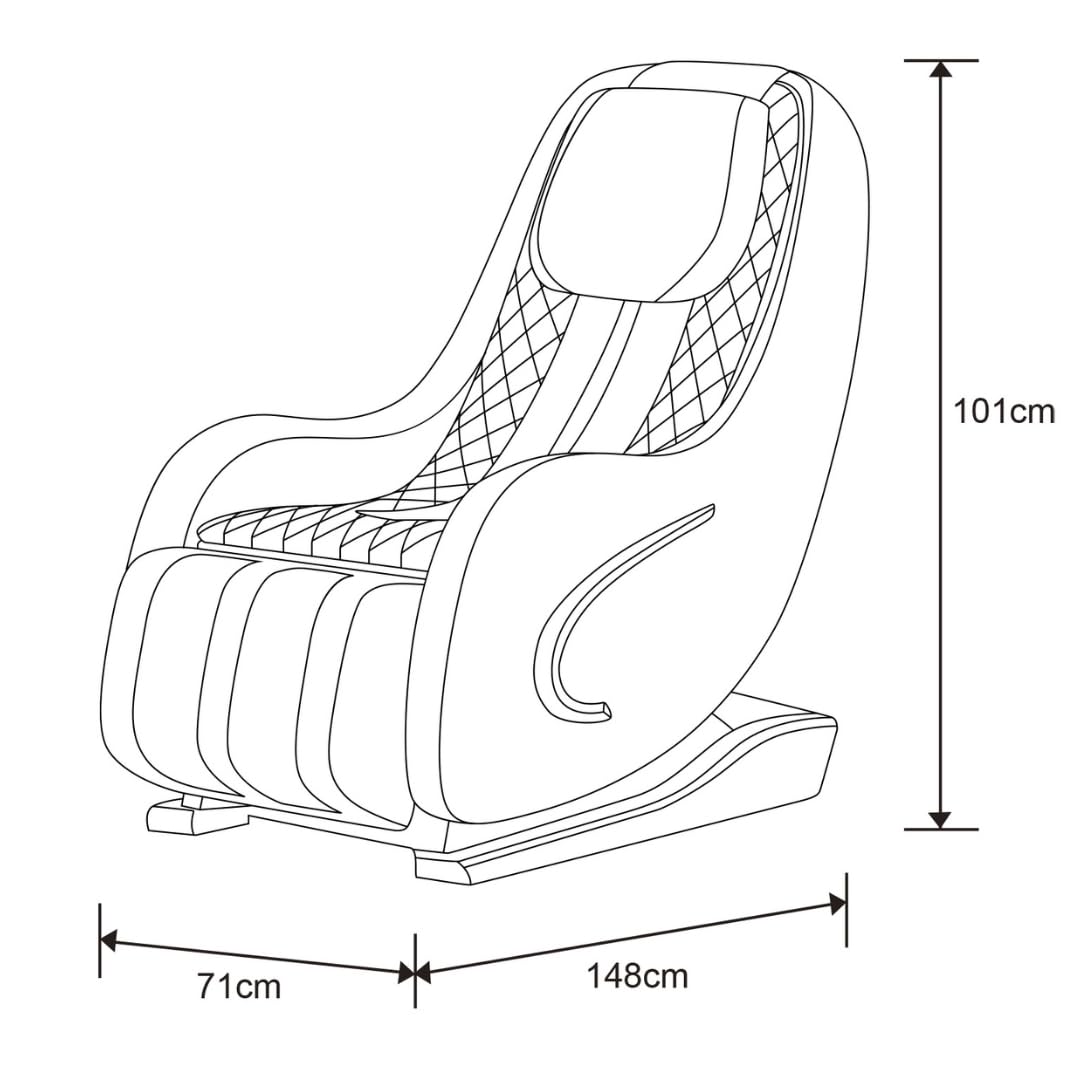 Sanotechnik® Luxus Massagesessel Schwarz – Zero‑Gravity & 190° Stretch, 5 Massagemodi, Fuß-Airbags, Bluetooth, Heizfunktion – Art.Nr. MA2603