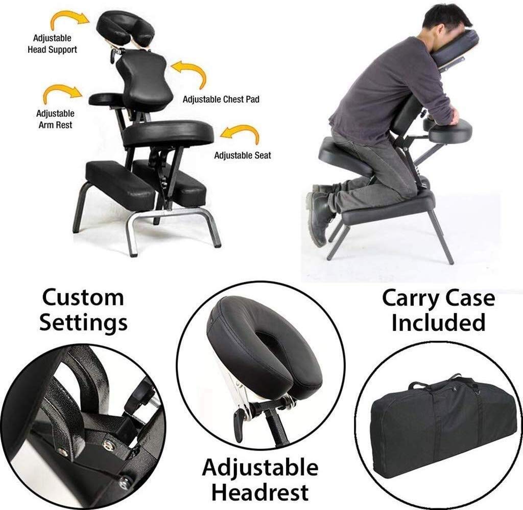 Verstellbarer Massagestuhl, ergonomisch, mit Rückenstütze, orthopädischer Kniesitz, Verbesserung der Körperhaltung, Nackenschmerzen und Linderung von Wirbelsäulenverspannungen, Korrekturhocker