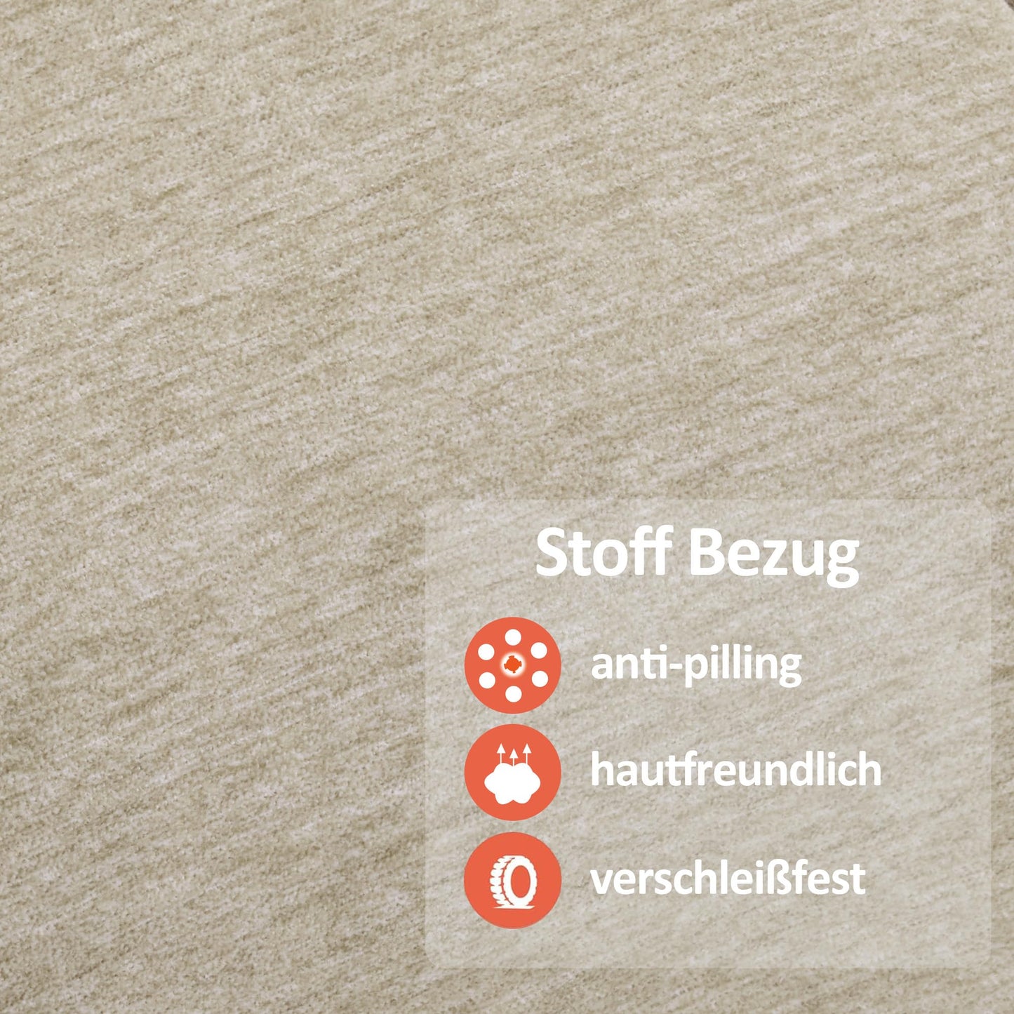 M MCombo Fernsehsessel mit Aufstehhilfe Elektrisch, Relaxsessel mit Liegefunktion bis 140°, Sessel mit Aufstehhilfe, mit Massage & Heizung, Knopf & Fernbedienung Verstellbar, 7040 (Stoff, Beige)