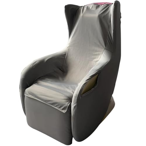 MJMLUCK Bezug für Ganzkörpermassagestühle, Bezug für Massagestühle aus Stretchgewebe, Bezug für Massagestühle zu Hause, geeignet für alle Arten von Massagestühlen, Rot (Grau)