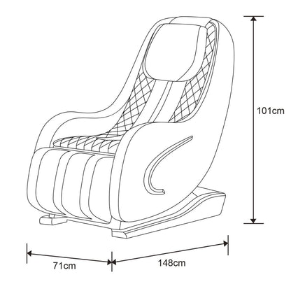 Sanotechnik® Luxus Massagesessel Schwarz – Zero‑Gravity & 190° Stretch, 5 Massagemodi, Fuß-Airbags, Bluetooth, Heizfunktion – Art.Nr. MA2603